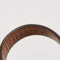 Pre Owned Michael Kors Beige/Brown Signature Coated Canvas and Leather Medium Sloan Studded Bag