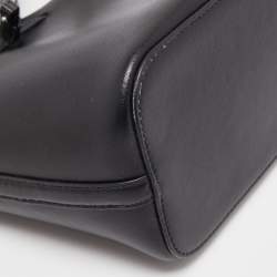 Pre Owned Michael Kors Black Leather Eden Bucket Bag 