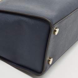 مملوكة مسبقًا حقيبة ساتشل مايكل كورس سيلما جلد بني كبيرة