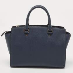 مملوكة مسبقًا حقيبة ساتشل مايكل كورس سيلما جلد بني كبيرة