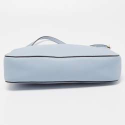 مملوكة مسبقًا Michael Kors Light Blue Saffiano Leather Jet Set Camera Crossbody Bag 