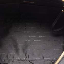 Pre Owned Michael Kors Black Saffiano Leather Large Weekender Bag