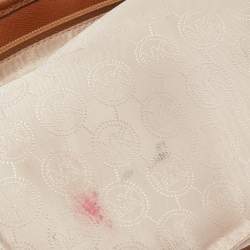 Pre Owned Michael Kors Brown Leather Small Jet Set Travel Tote