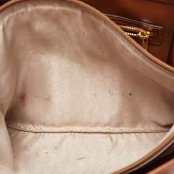 Pre Owned Michael Kors Brown Leather Small Jet Set Travel Tote