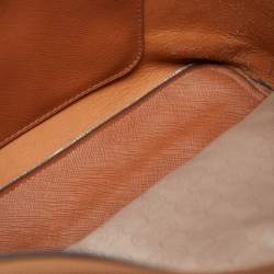 Pre Owned Michael Kors Brown Leather Small Jet Set Travel Tote