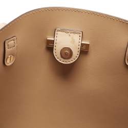 Pre Owned Michael Kors Beige Saffiano Leather Medium Mel Tote