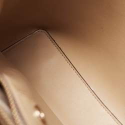 Pre Owned Michael Kors Beige Saffiano Leather Medium Mel Tote