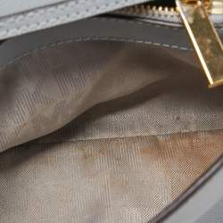 Pre Owned Michael Kors Light Blue Saffiano Leather Portia Satchel 