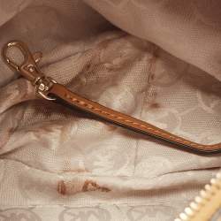 Michael Kors Brown Leather Braided Handle Hobo