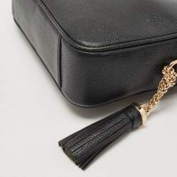 مملوكة مسبقًا Michael Kors Black Leather Jet Set Camera Crossbody Bag