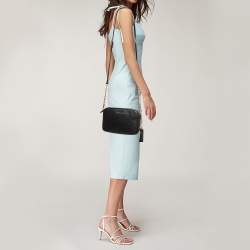 مملوكة مسبقًا Michael Kors Black Leather Jet Set Camera Crossbody Bag