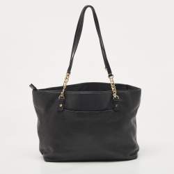 Pre Owned حقيبة يد مايكل مايكل كورس سلسلة جت ست جلد برتقالية