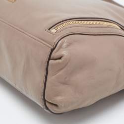 Pre Owned Michael Kors Beige Leather Matilda Shoulder Bag