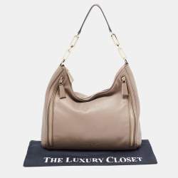 Pre Owned Michael Kors Beige Leather Matilda Shoulder Bag