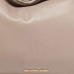 Pre Owned Michael Kors Beige Leather Matilda Shoulder Bag
