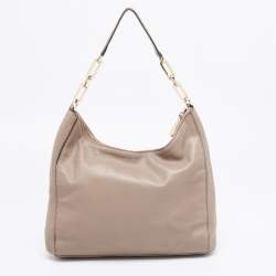 Pre Owned Michael Kors Beige Leather Matilda Shoulder Bag
