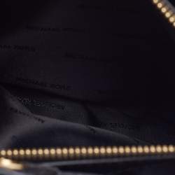 Pre Owned Michael Kors Black Saffiano Leather Portia Top Handle Bag