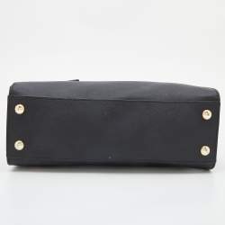 مملوكة مسبقًا MICHAEL Michael Kors Black Saffiano Leather Hamilton East West Tote