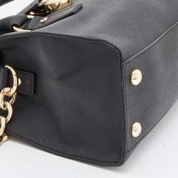 مملوكة مسبقًا MICHAEL Michael Kors Black Saffiano Leather Hamilton East West Tote