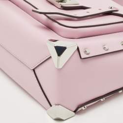 Pre Owned Michael Kors Lilac Leather Medium Manhattan Top Handle Bag