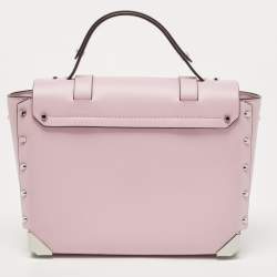 Pre Owned Michael Kors Lilac Leather Medium Manhattan Top Handle Bag