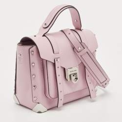 Pre Owned Michael Kors Lilac Leather Medium Manhattan Top Handle Bag