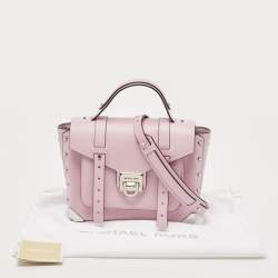 Pre Owned Michael Kors Lilac Leather Medium Manhattan Top Handle Bag