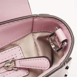 Pre Owned Michael Kors Lilac Leather Medium Manhattan Top Handle Bag