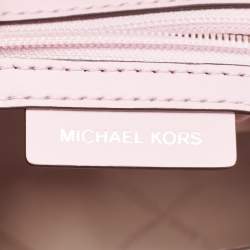 Pre Owned Michael Kors Lilac Leather Medium Manhattan Top Handle Bag