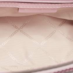 Pre Owned Michael Kors Lilac Leather Medium Manhattan Top Handle Bag