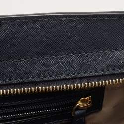 مملوكة مسبقًا Michael Kors Navy Blue Saffiano Leather Medium Selma Tote