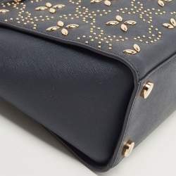 مملوكة مسبقًا Michael Kors Navy Blue Saffiano Leather Medium Selma Tote