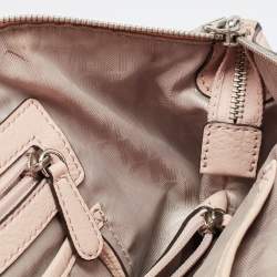 Pre Owned حقيبة مايكل كورس ريلي جلد أزرق فاتح كبيرة