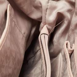 Pre Owned حقيبة مايكل كورس ريلي جلد أزرق فاتح كبيرة