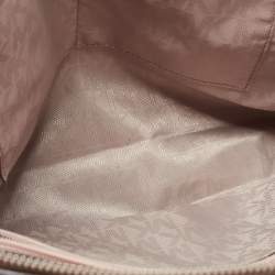 Pre Owned حقيبة مايكل كورس ريلي جلد أزرق فاتح كبيرة