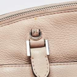 Pre Owned حقيبة مايكل كورس ريلي جلد أزرق فاتح كبيرة