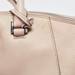 Pre Owned حقيبة مايكل كورس ريلي جلد أزرق فاتح كبيرة