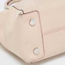 Pre Owned حقيبة مايكل كورس ريلي جلد أزرق فاتح كبيرة