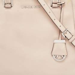 Pre Owned حقيبة مايكل كورس ريلي جلد أزرق فاتح كبيرة