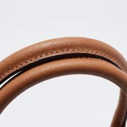 Pre Owned Michael Kors Brown Saffiano Leather Large Selma Satchel