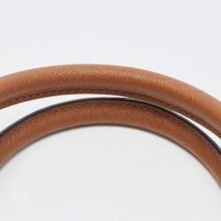 Pre Owned Michael Kors Brown Saffiano Leather Large Selma Satchel