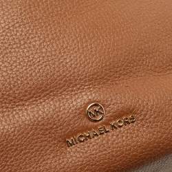 Pre Owned Michael Kors Brown Leather Lucy Hobo 
