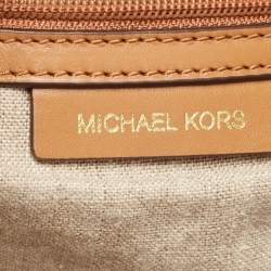 Pre Owned Michael Kors Blue Canvas Isla Tote