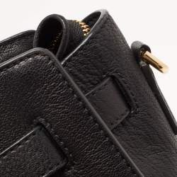 Pre Owned Michael Kors Black Leather Hamilton Tote