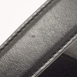 Pre Owned Michael Kors Black Suede And Leather Whitney Top Handle Bag