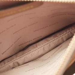 Pre Owned Michael Kors Gold Leather Small Mercer Tote