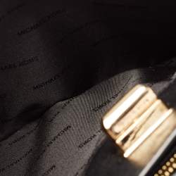 Pre Owned Michael Kors Black Leather Large Sylvie Studded Satchel