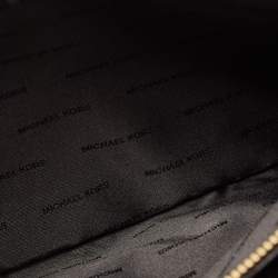 Pre Owned Michael Kors Black Leather Large Sylvie Studded Satchel