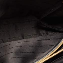 Pre Owned Michael Kors Black Leather Large Sylvie Studded Satchel