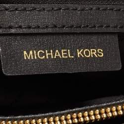 Pre Owned Michael Kors Black Leather Large Sylvie Studded Satchel
